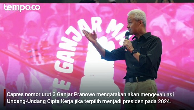 Janji Evaluasi UU Cipta Kerja, Ganjar: Karena Ada yang Keliru