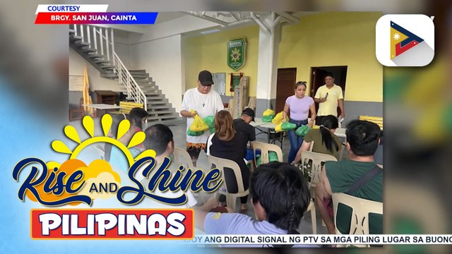 GOVERNMENT AT WORK: Mga biktima ng sunog sa Brgy. San Juan sa Cainta, hinatiran ng tulong