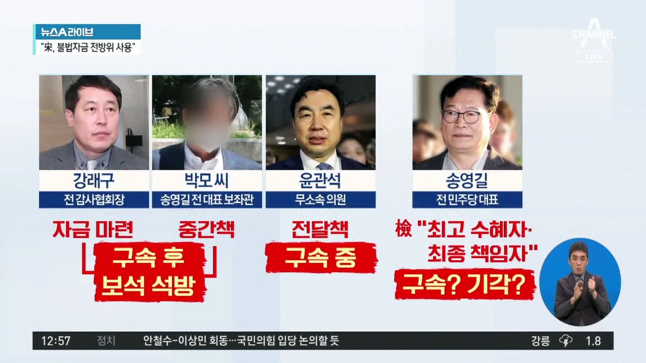 송영길 18일 영장심사…‘이재명 기각’ 판사 심리