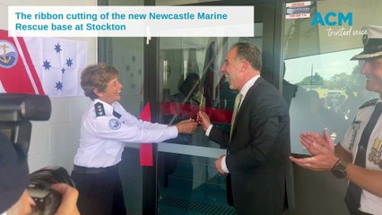 Ribbon cutting of Newcastle Marine Recue