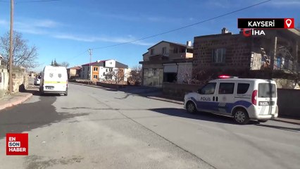 Kayseri'de bir genç tinerle soba yakarken kendini de yaktı