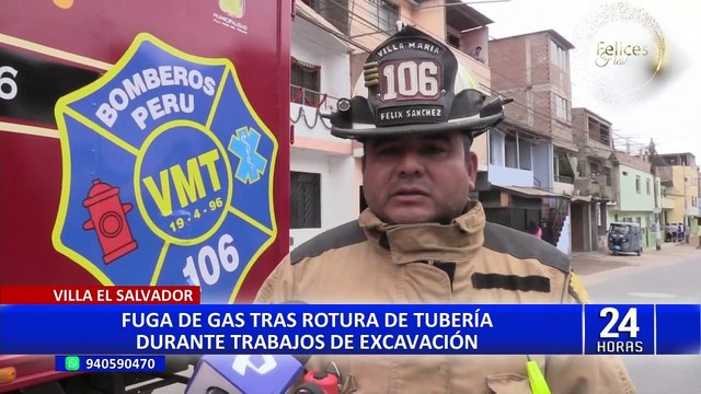 VES: fuga de gas tras rotura de tubería causó alarma en vecinos