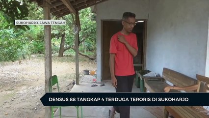 下载视频: Densus 88 Tangkap 4 Terduga Teroris di Sukoharjo