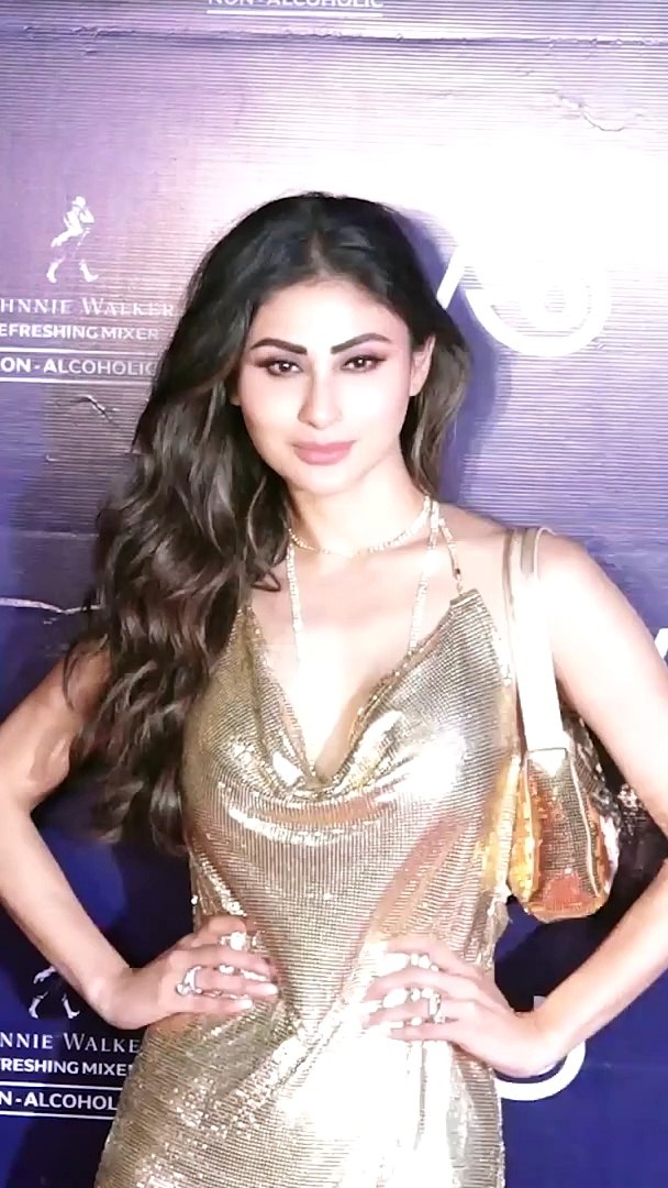 Mouni Roy's Shiny Champagne Look For Her Restro Badmaash Launch