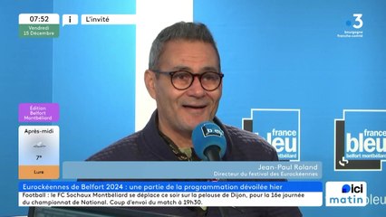 L'invité du 6/9 : Jean-Paul Roland, directeur des Eurockéennes