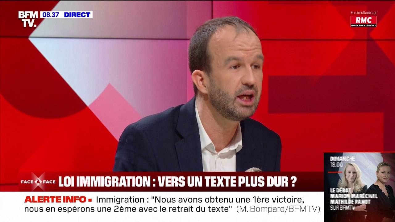 Loi immigration: "C'est une hérésie de considérer qu'il faut supprimer l'aide médicale d'état", selon Manuel Bompard