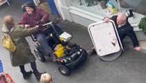 Pensioner in mobility scooter runs over elderly man