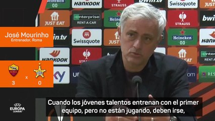 MOURINHO Y LOS JÓVENES DE LA ROMA
