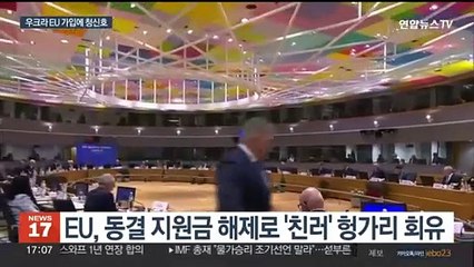 우크라, 'EU 가입' 첫 관문 통과…헝가리 기권에 극적 합의