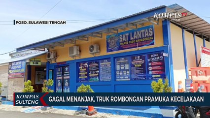 Gagal menanjak, Truk Rombongan Pramuka Kecelakaan