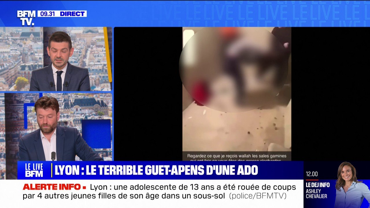 Lyon: une adolescente de 13 ans rouée de coups par quatre ...