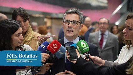 Bolaños: "Me parece intolerable que se señale a jueces, lo haga el independentismo o el PP"