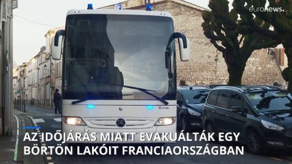 Evakuálták egy börtön lakóit Franciaországban