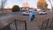 Slick doorbell camera catches woman tripping & falling right outside her front door