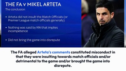 Mikel Arteta FA Clears Arsenal Manager After Comments on Referees and VAR