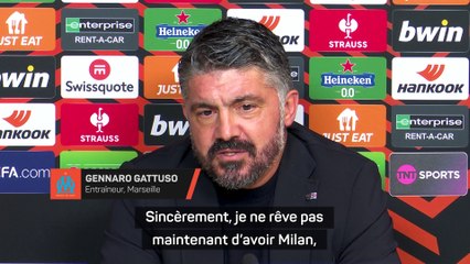 Gattuso et le tirage au sort : “Vous pensez qu’en ce moment, je pense à Milan ?”