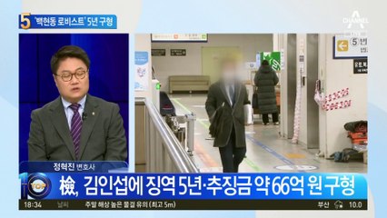 檢, ‘백현동 로비스트’ 김인섭 징역 5년 구형