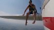 Adventurous Skydiver Sits on Plane’s Wing Before Jumping Off