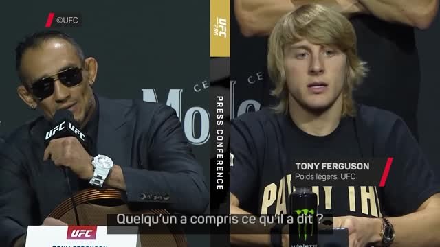 UFC 296 - Ferguson se moque de l'accent de Pimblett : Quelqu'un a compris ce qu'il a dit ?