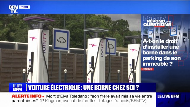 A-t-on le droit d'installer une borne pour recharger sa voiture électrique dans le parking de son immeuble? BFMTV répond à vos questions