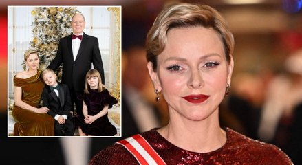 Así felicitan la Navidad Alberto, Charlene de Mónaco y sus hijos