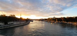 Couché de soleil sur la Seine