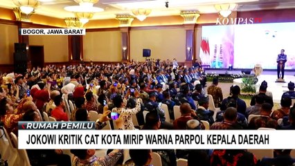 Jokowi Kritik Kepala Daerah yang Memaksakan Cat Kota Mirip dengan Warna Parpol