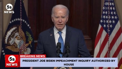 President Joe Biden impeachment inquiry authorized by House- 5s News