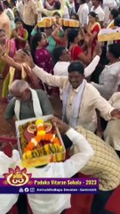 It is celebration time for Shraddhavans as they receive the Padukas of Sadguru Aniruddha Bapu