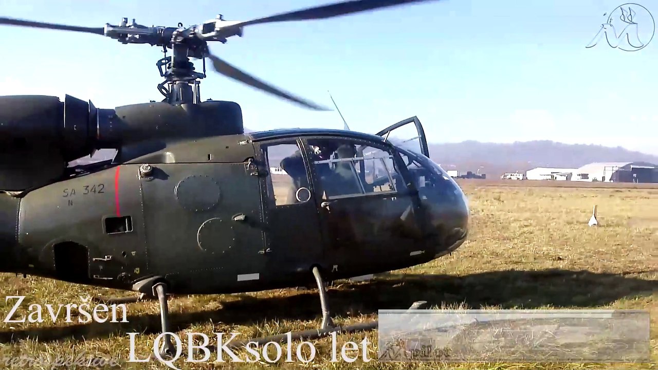 emGAZELA H-45 (SA342) Soko - Prelet na stajanku LQBK 2013 MAP