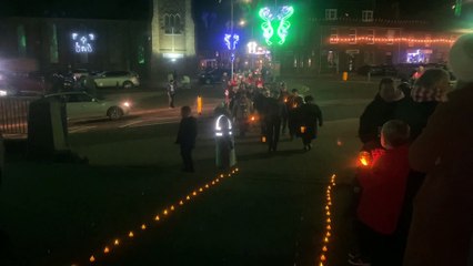 Buckie carol service - choir arrive