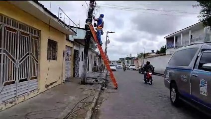 poste pega fogo em Arapiraca