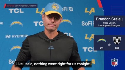 Descargar video: Pressure mounts on Staley after Chargers destroyed by Raiders