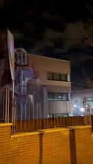 Una espectacular fuga de agua inunda la Universitat Internacional de Catalunya (UIC) de Sarrià