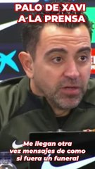El reproche de Xavi a la prensa tras el batacazo de Amberes