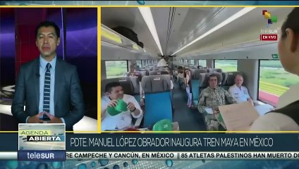 Presidente mexicano inaugura el Tren Maya