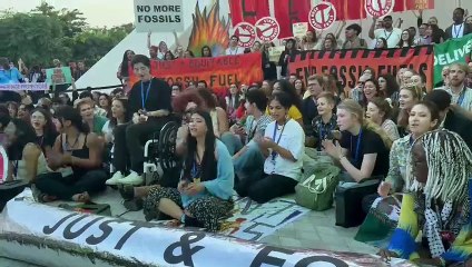 Who are the young climate change activists at COP28?