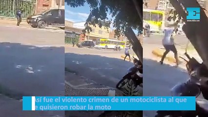 Así fue el violento crimen de un motociclista al que le quisieron robar la moto