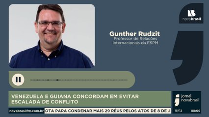 VENEZUELA E GUIANA CONCORDAM EM EVITAR ESCALADA DE CONFLITO
