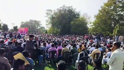 Download Video: उम्मीद के साथ पहुंचे लोग...किसानों को कर्जमाफी, युवाओं को नई सरकार से है रोजगार की उम्मीद