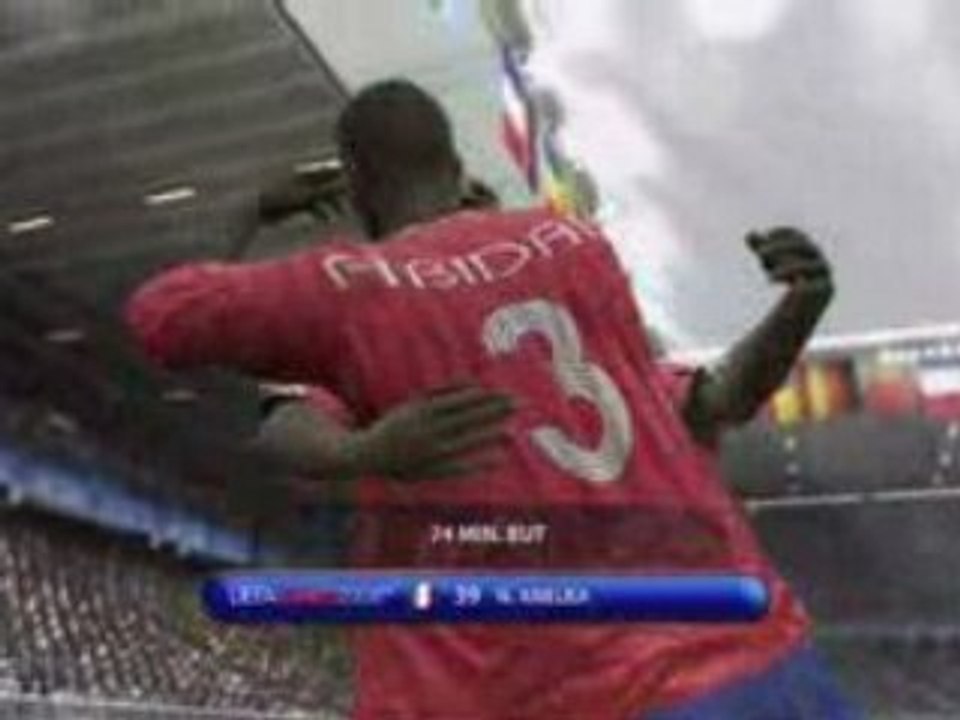 Uefa euro 2008 video exclu 1 mi-temps France - Foot - PS3