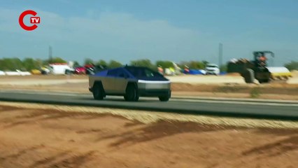 Lamborghini Urus ve Tesla Cybertruck drag yarışında karşılaştı