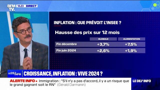 Baisse de l'inflation, augmentation des salaires... Que prévoit l'Insee pour l'année 2024?