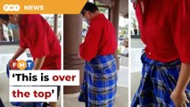 Selangor exco man slams dress code after man forced to wear sarong