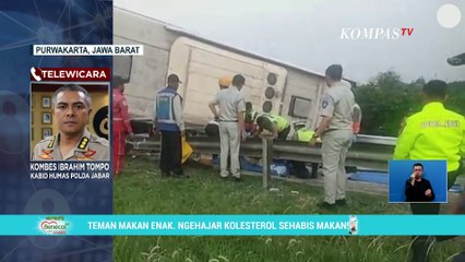 12 Orang Meninggal dalam Laka Maut Bus di Tol Cikampek, Polisi: Sopir Ngantuk dan Kaget
