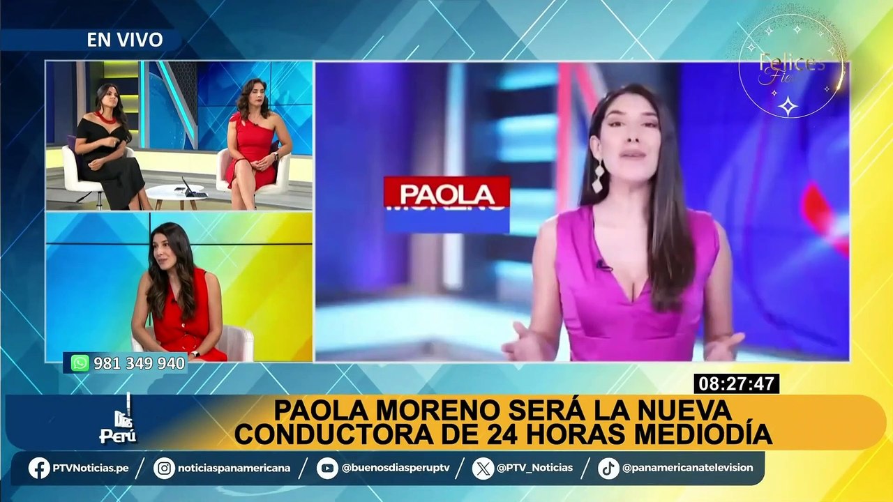 Paola Moreno, nueva conductora de 24 Horas Mediodía: “La nueva propuesta viene con aires nuevos”