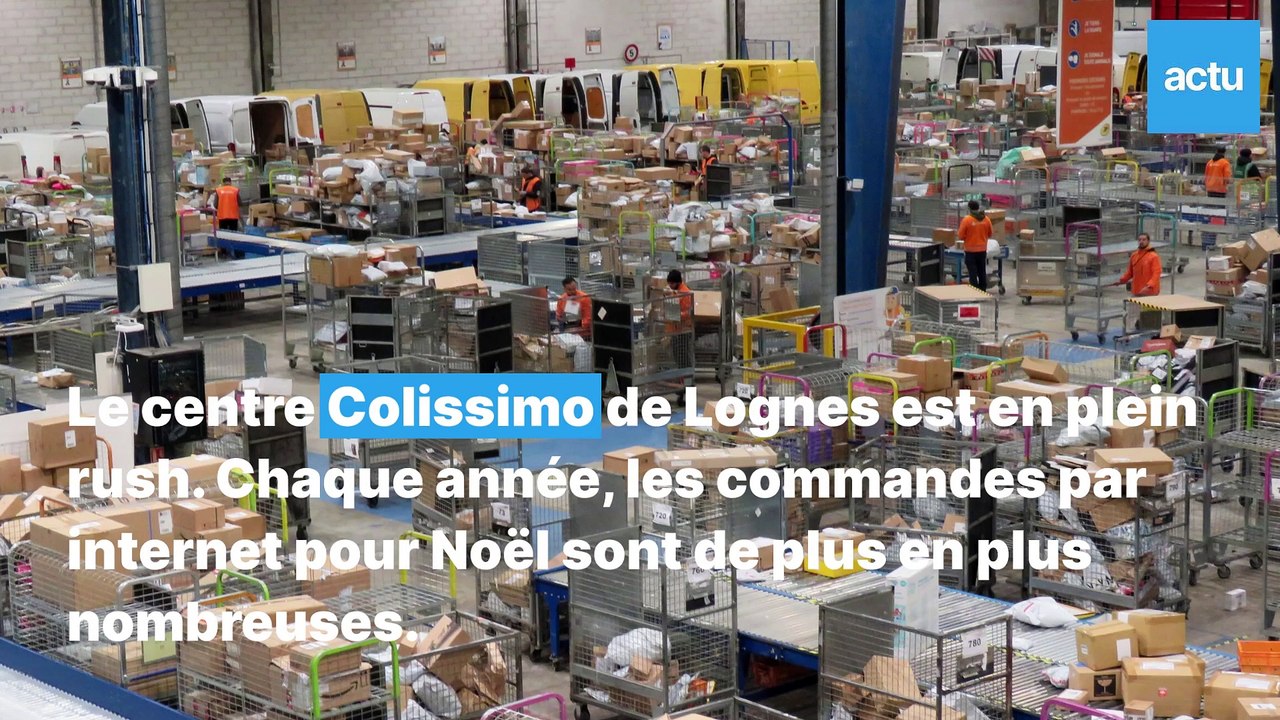 Rush de Noël dans le centre Colissimo de Lognes