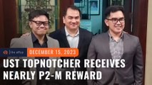 UST’s Ephraim Bie receives close to P2 million after topping 2023 Bar
