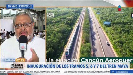 Tren Maya: Hoy inauguración de los tramos 5, 6 y 7