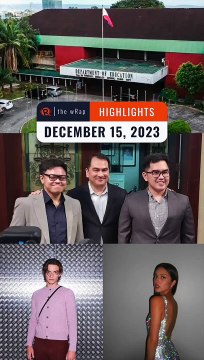 Rappler's highlights: DepEd learning materials, West Philippine Sea, Josh Cullen, Olivia Rodrigo | The wRap | December 15, 2023